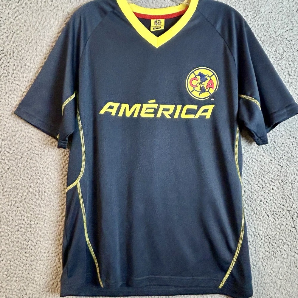 Club America Soccer Official Adult Size Medium Poly Jersey Futbol Fifa Worldcup